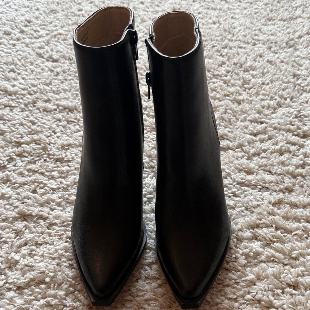 Vici Sleek Black Ankle Booties